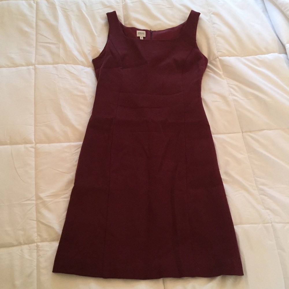 Armani maroon dress, size 8